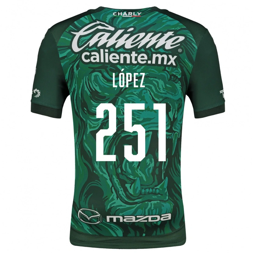 Danxen Mujer Camiseta Iván López #251 Verde Negro 1ª Equipación 2026/27 La Camisa México