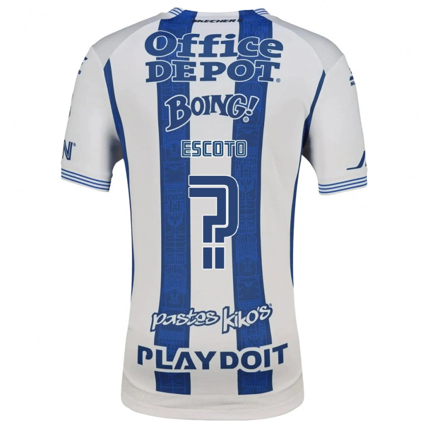 Danxen Mujer Camiseta Alan Escoto #0 Blanco Azul Marino 1ª Equipación 2026/27 La Camisa México