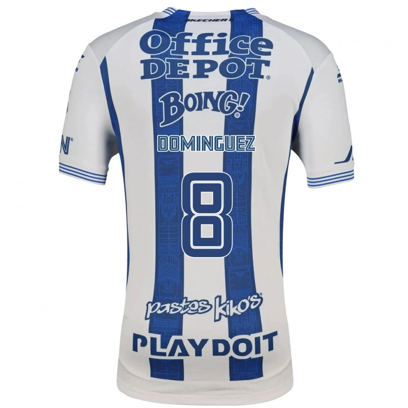 Danxen Mujer Camiseta Alexéi Domínguez #8 Blanco Azul Marino 1ª Equipación 2026/27 La Camisa México