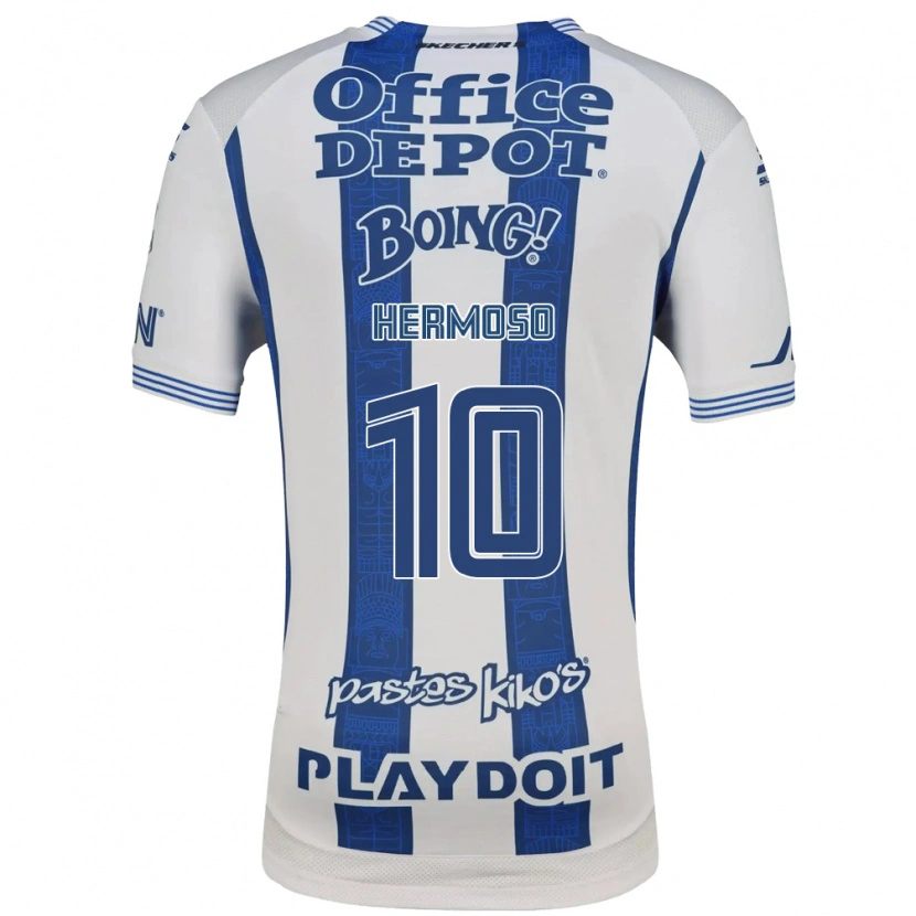 Danxen Mujer Camiseta Jennifer Hermoso #10 Blanco Azul Marino 1ª Equipación 2026/27 La Camisa México