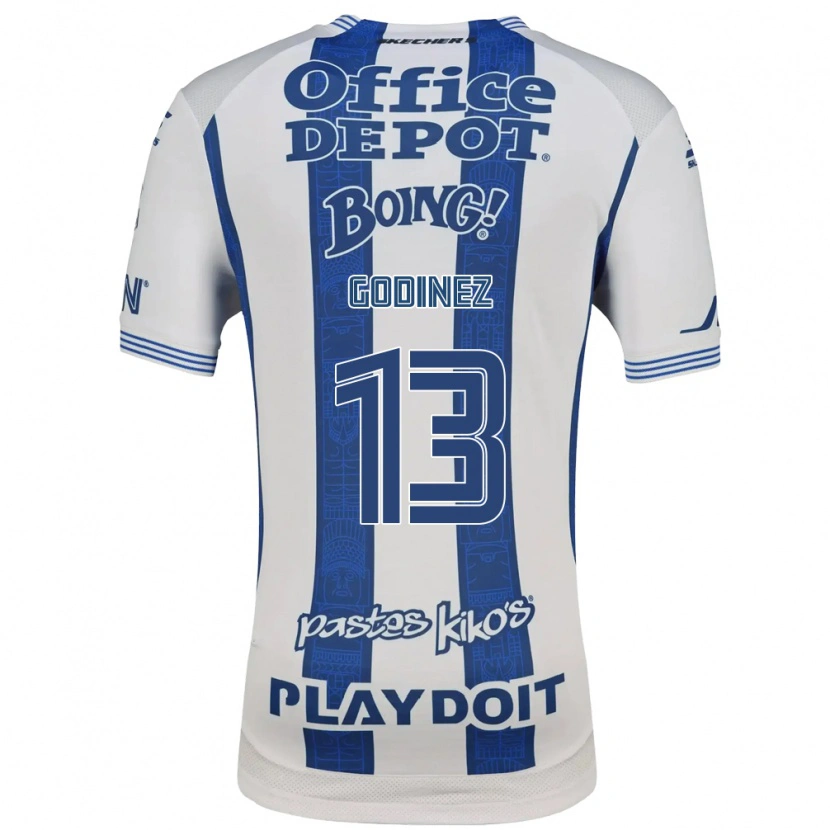 Danxen Mujer Camiseta Alexandra Godinez #13 Blanco Azul Marino 1ª Equipación 2026/27 La Camisa México