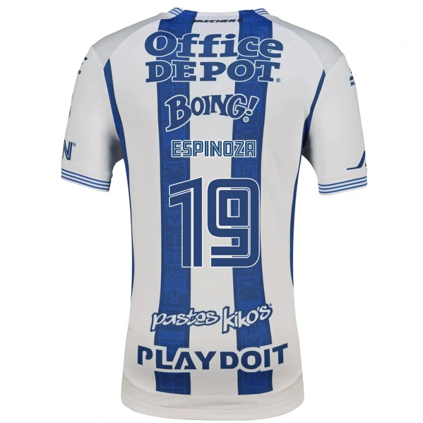 Danxen Mujer Camiseta Giselle Espinoza #19 Blanco Azul Marino 1ª Equipación 2026/27 La Camisa México