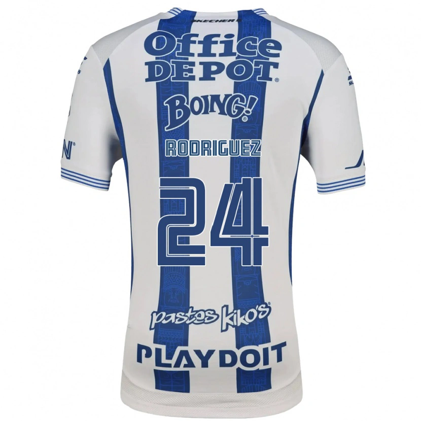 Danxen Mujer Camiseta Luis Rodriguez #24 Blanco Azul Marino 1ª Equipación 2026/27 La Camisa México