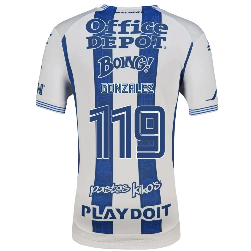Danxen Mujer Camiseta Juan González #119 Blanco Azul Marino 1ª Equipación 2026/27 La Camisa México