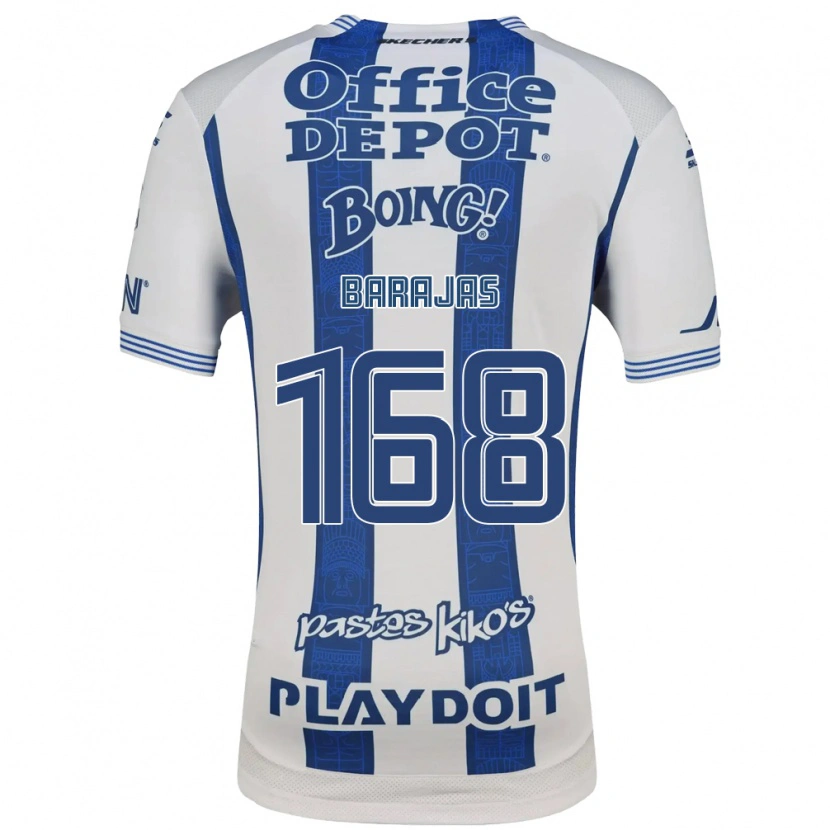 Danxen Mujer Camiseta Giovanni Barajas #168 Blanco Azul Marino 1ª Equipación 2026/27 La Camisa México