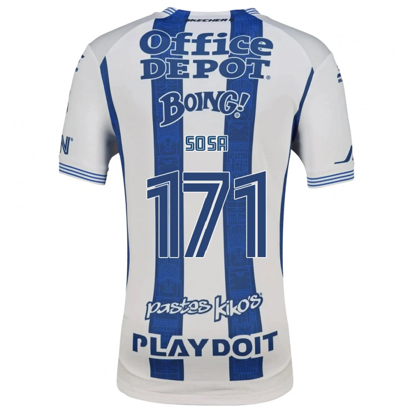 Danxen Mujer Camiseta Sebastián Sosa #171 Blanco Azul Marino 1ª Equipación 2026/27 La Camisa México