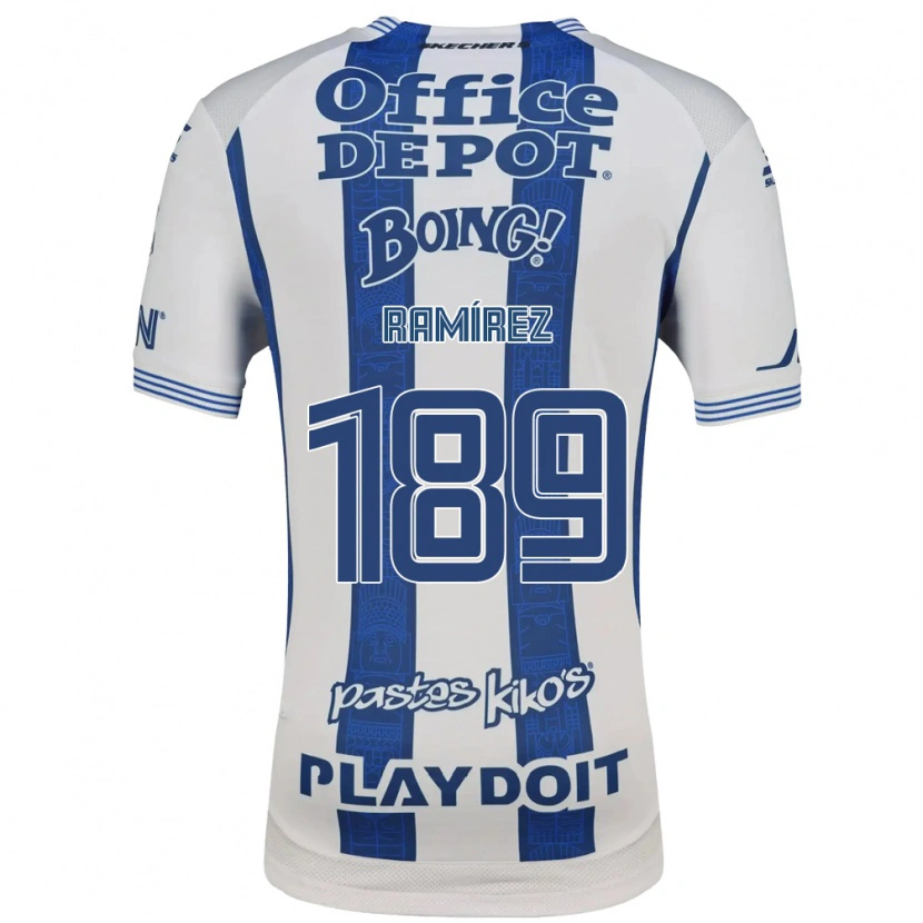 Danxen Mujer Camiseta Jonatan Ramírez #189 Blanco Azul Marino 1ª Equipación 2026/27 La Camisa México