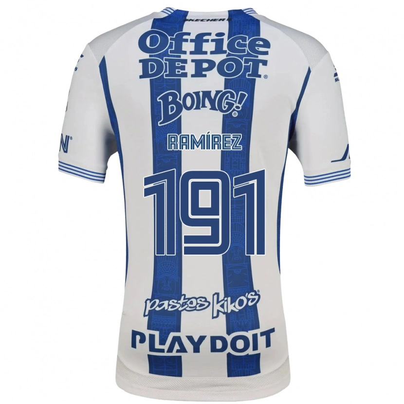 Danxen Mujer Camiseta Juan Ramírez #191 Blanco Azul Marino 1ª Equipación 2026/27 La Camisa México