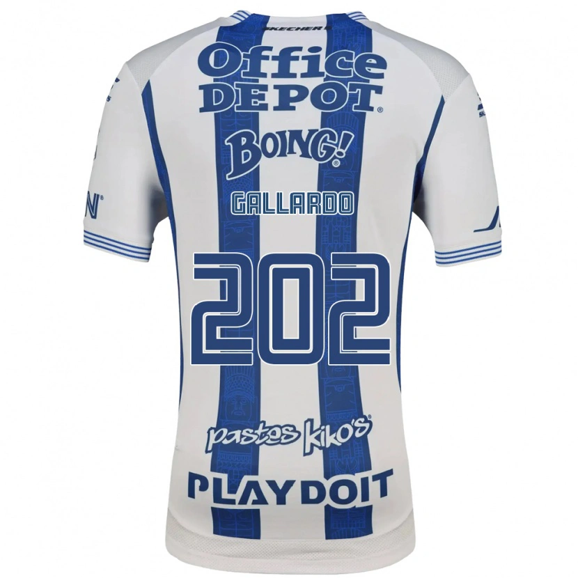 Danxen Mujer Camiseta Héctor Gallardo #202 Blanco Azul Marino 1ª Equipación 2026/27 La Camisa México