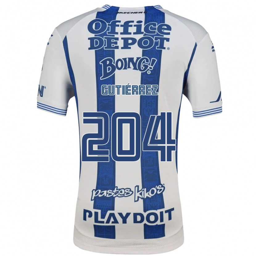 Danxen Mujer Camiseta Saúl Gutiérrez #204 Blanco Azul Marino 1ª Equipación 2026/27 La Camisa México