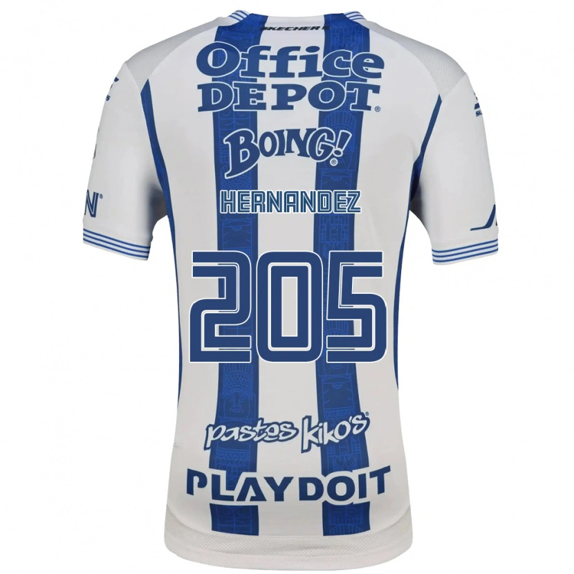 Danxen Mujer Camiseta Sergio Hernández #205 Blanco Azul Marino 1ª Equipación 2026/27 La Camisa México