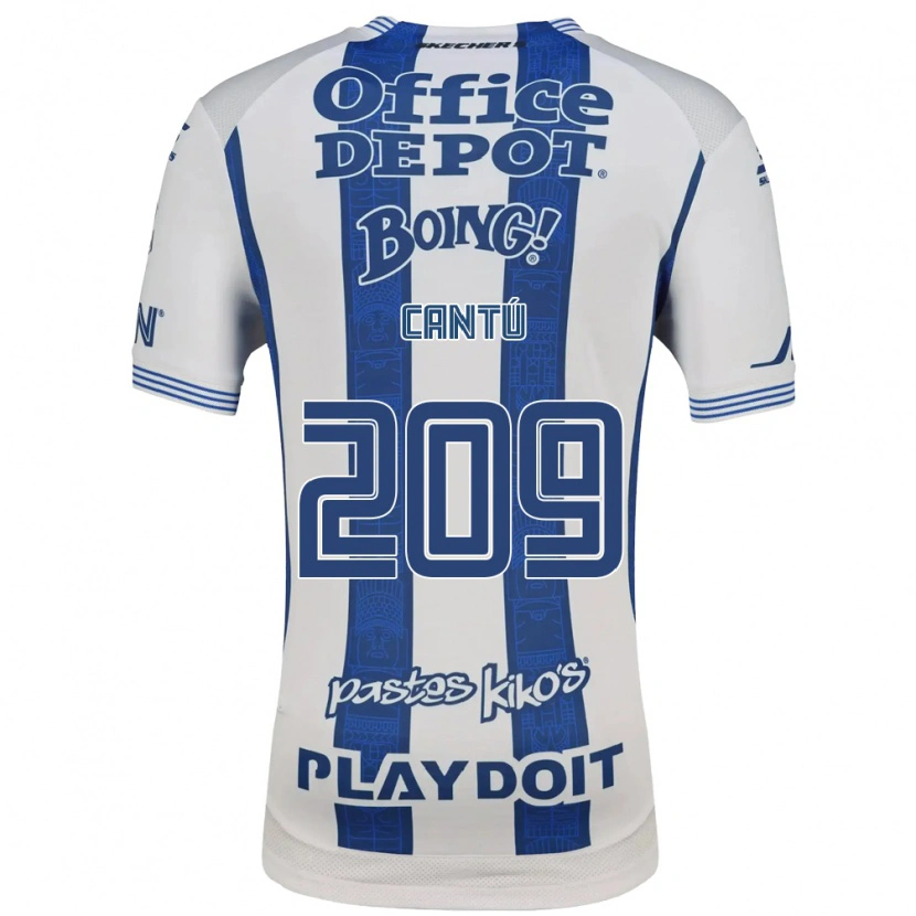 Danxen Mujer Camiseta Juan Cantú #209 Blanco Azul Marino 1ª Equipación 2026/27 La Camisa México