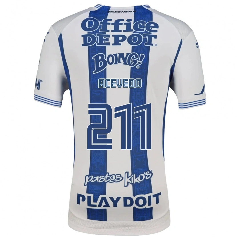 Danxen Mujer Camiseta Gerardo Acevedo #211 Blanco Azul Marino 1ª Equipación 2026/27 La Camisa México