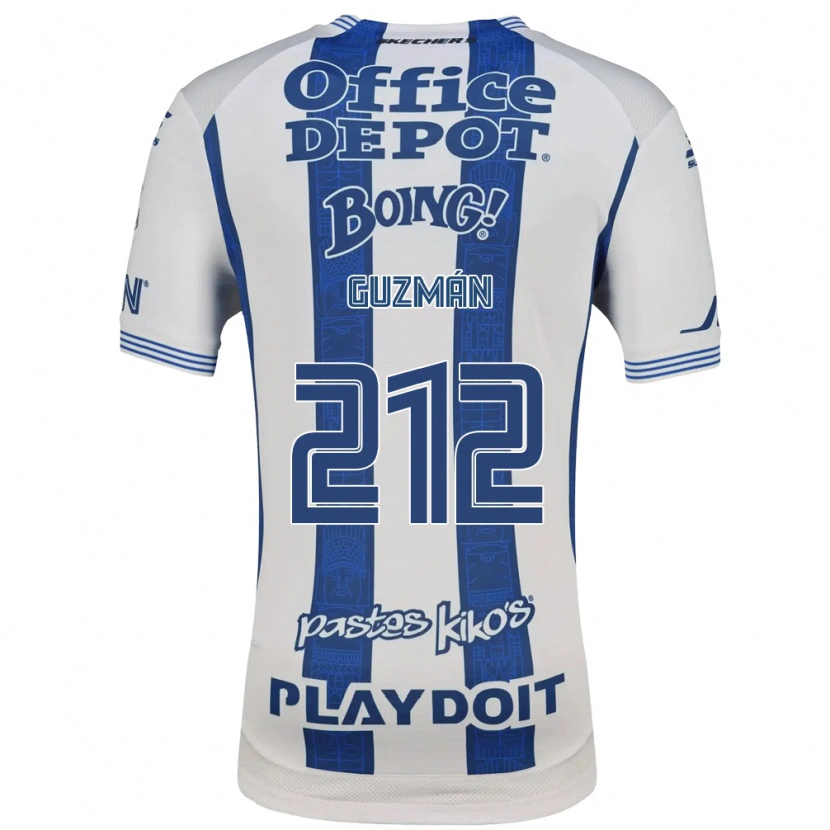 Danxen Mujer Camiseta Enrique Guzmán #212 Blanco Azul Marino 1ª Equipación 2026/27 La Camisa México