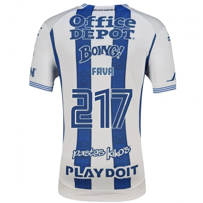 Danxen Mujer Camiseta Marco Fava #217 Blanco Azul Marino 1ª Equipación 2026/27 La Camisa México