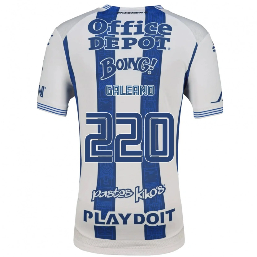 Danxen Mujer Camiseta Rony Galeano #220 Blanco Azul Marino 1ª Equipación 2026/27 La Camisa México