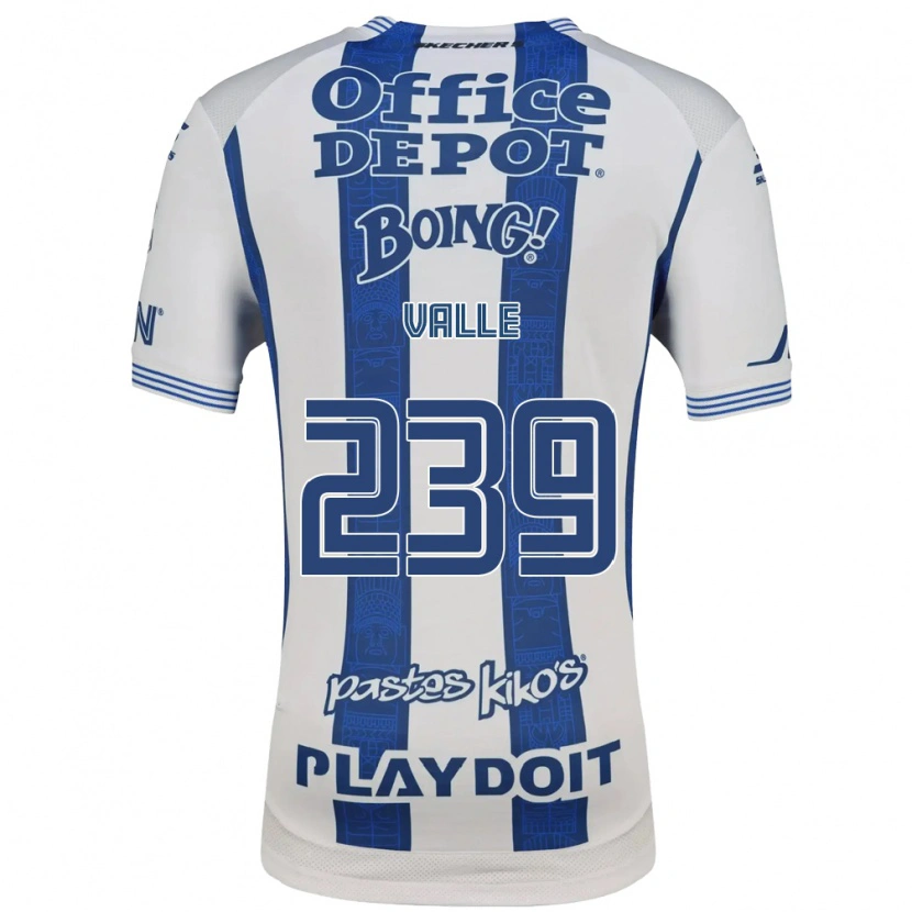 Danxen Mujer Camiseta Cristhian Valle #239 Blanco Azul Marino 1ª Equipación 2026/27 La Camisa México