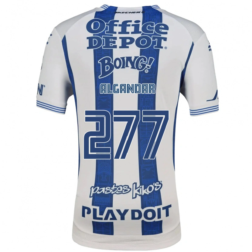 Danxen Mujer Camiseta Luis Algandar #277 Blanco Azul Marino 1ª Equipación 2026/27 La Camisa México
