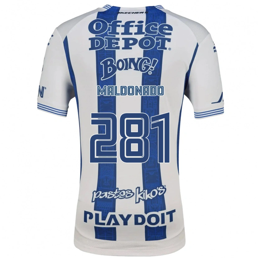 Danxen Mujer Camiseta Iker Maldonado #281 Blanco Azul Marino 1ª Equipación 2026/27 La Camisa México