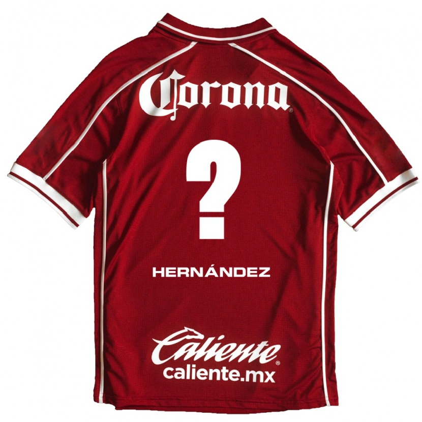 Danxen Mujer Camiseta Francisco Hernández #0 Blanco Rojo 1ª Equipación 2026/27 La Camisa México