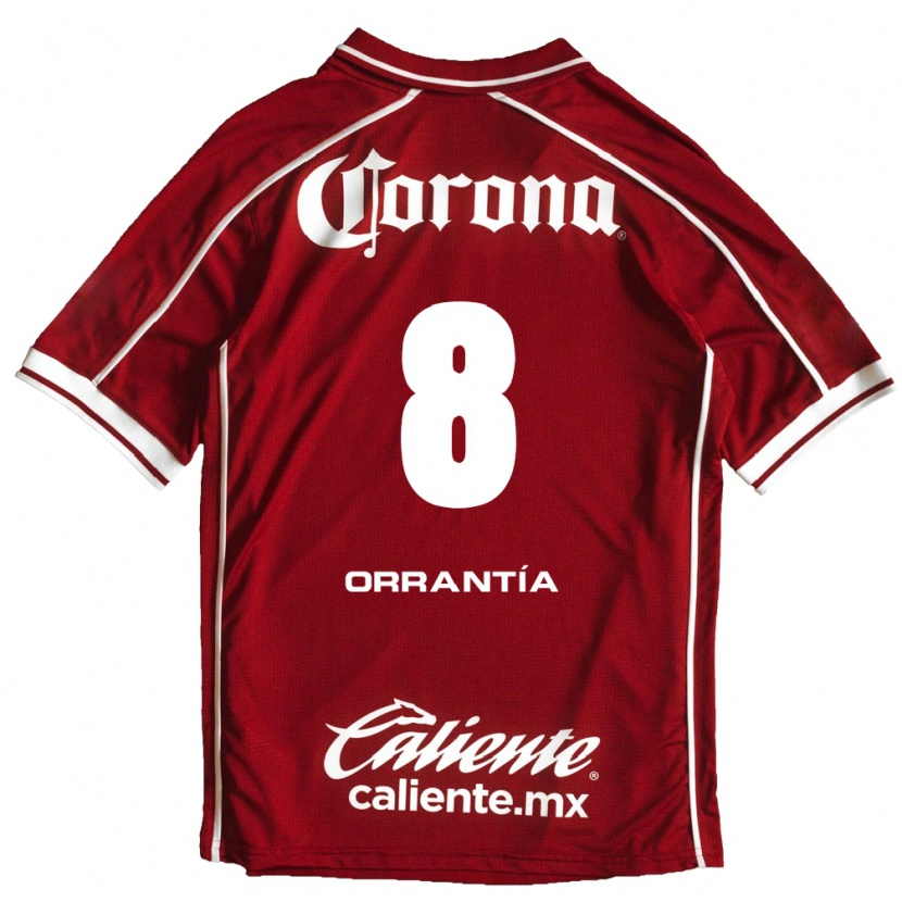 Danxen Mujer Camiseta Carlos Orrantia #8 Blanco Rojo 1ª Equipación 2026/27 La Camisa México