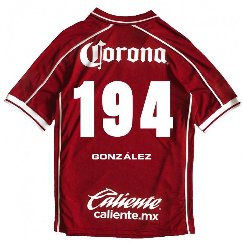 Danxen Mujer Camiseta Cristopher González #194 Blanco Rojo 1ª Equipación 2026/27 La Camisa México