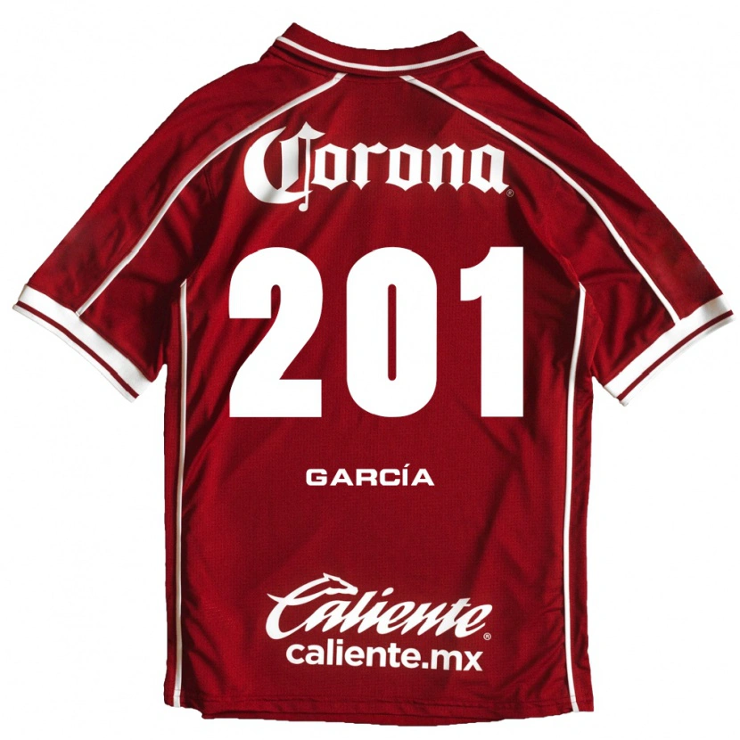 Danxen Mujer Camiseta Eros García #201 Blanco Rojo 1ª Equipación 2026/27 La Camisa México
