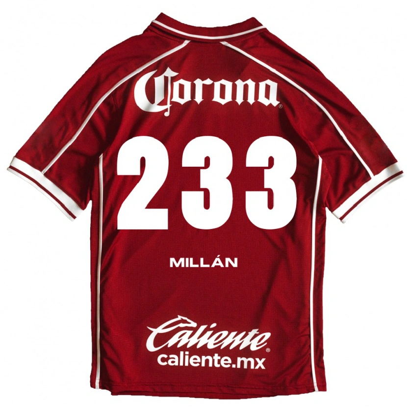 Danxen Mujer Camiseta Dariel Millán #233 Blanco Rojo 1ª Equipación 2026/27 La Camisa México