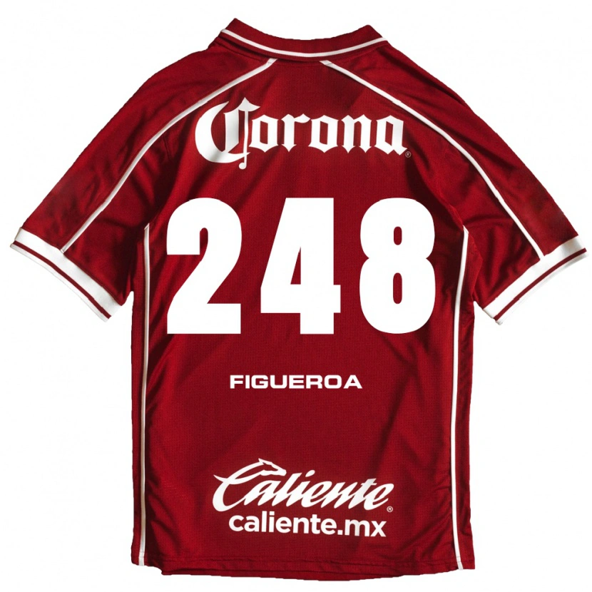 Danxen Mujer Camiseta Jared Figueroa #248 Blanco Rojo 1ª Equipación 2026/27 La Camisa México