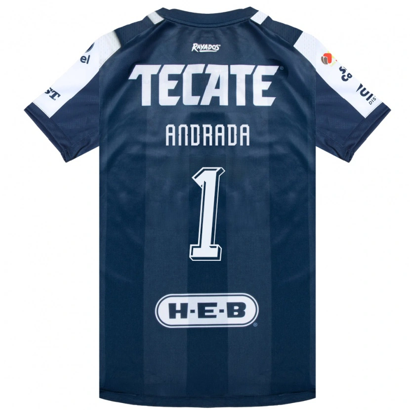 Danxen Mujer Camiseta Esteban Andrada #1 Azul Tinta Blanco Rojo 1ª Equipación 2026/27 La Camisa México