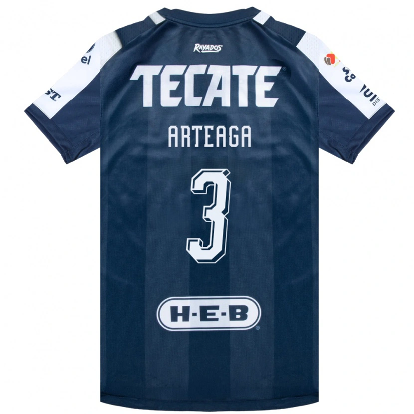 Danxen Mujer Camiseta Gerardo Arteaga #3 Azul Tinta Blanco Rojo 1ª Equipación 2026/27 La Camisa México