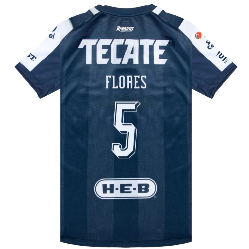 Danxen Mujer Camiseta Monica Flores #5 Azul Tinta Blanco Rojo 1ª Equipación 2026/27 La Camisa México