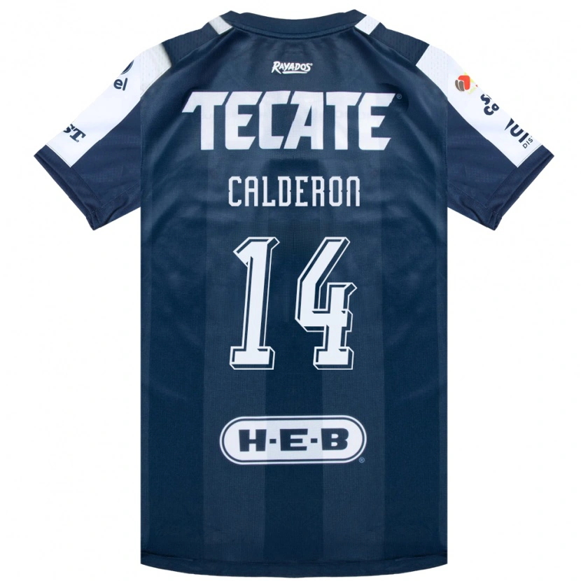 Danxen Mujer Camiseta Alejandra Calderon #14 Azul Tinta Blanco Rojo 1ª Equipación 2026/27 La Camisa México