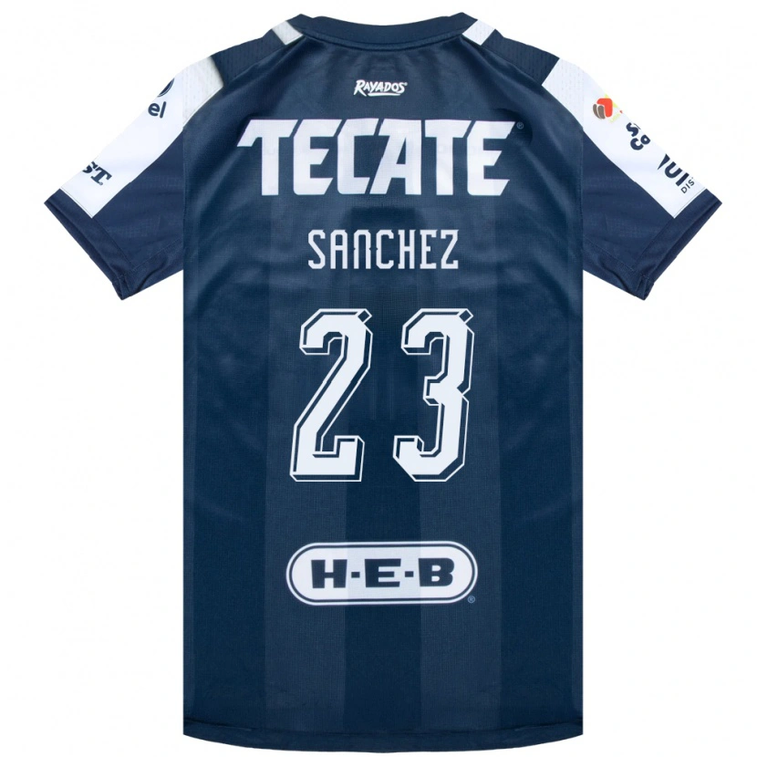 Danxen Mujer Camiseta Gustavo Sanchez #23 Azul Tinta Blanco Rojo 1ª Equipación 2026/27 La Camisa México