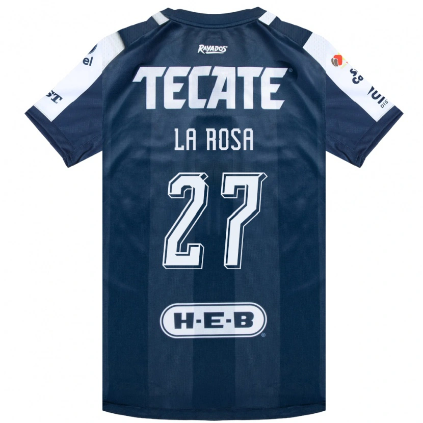 Danxen Mujer Camiseta Roberto De La Rosa #27 Azul Tinta Blanco Rojo 1ª Equipación 2026/27 La Camisa México
