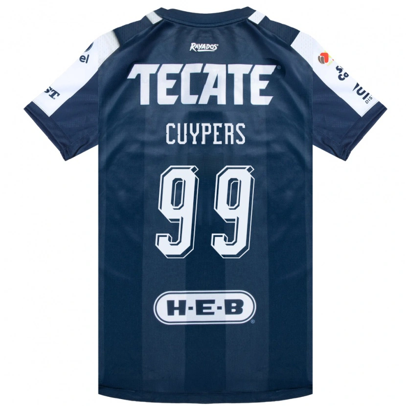 Danxen Mujer Camiseta Hugo Cuypers #99 Azul Tinta Blanco Rojo 1ª Equipación 2026/27 La Camisa México