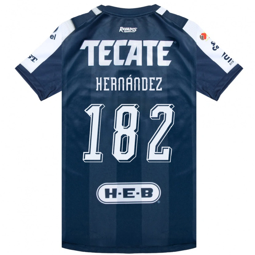 Danxen Mujer Camiseta Derek Hernández #182 Azul Tinta Blanco Rojo 1ª Equipación 2026/27 La Camisa México