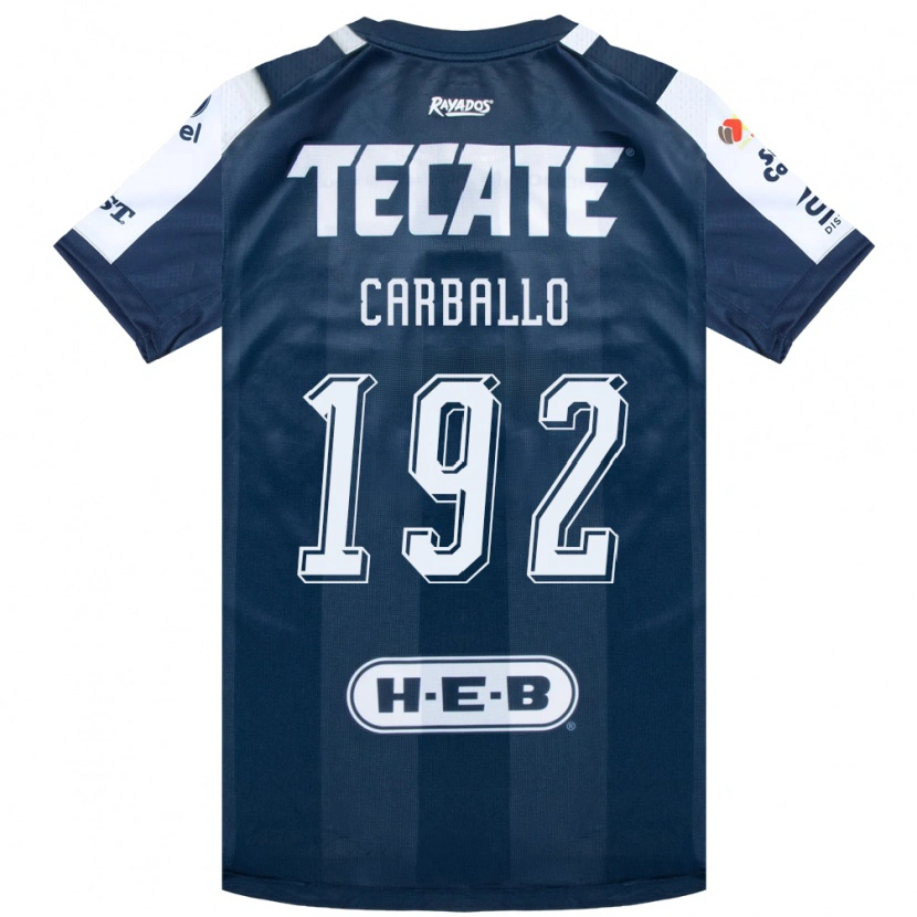 Danxen Mujer Camiseta Erick Carballo #192 Azul Tinta Blanco Rojo 1ª Equipación 2026/27 La Camisa México