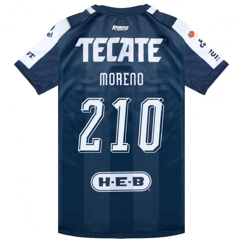 Danxen Mujer Camiseta Gael Moreno #210 Azul Tinta Blanco Rojo 1ª Equipación 2026/27 La Camisa México