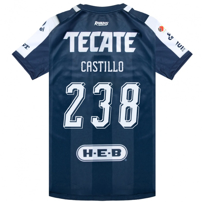 Danxen Mujer Camiseta Juan Castillo #238 Azul Tinta Blanco Rojo 1ª Equipación 2026/27 La Camisa México