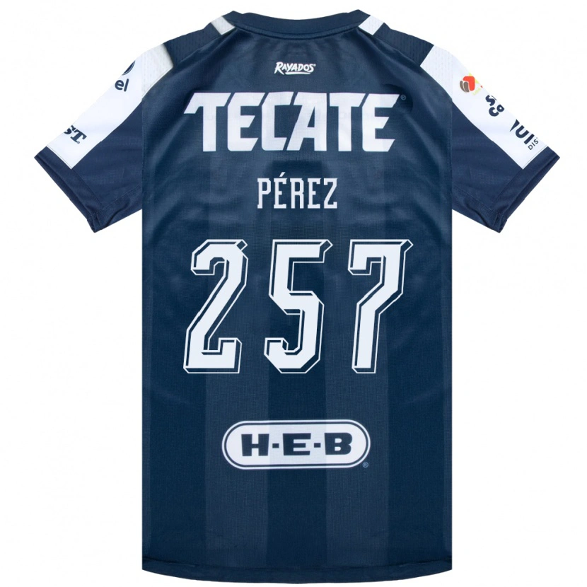 Danxen Mujer Camiseta Anthony Pérez #257 Azul Tinta Blanco Rojo 1ª Equipación 2026/27 La Camisa México
