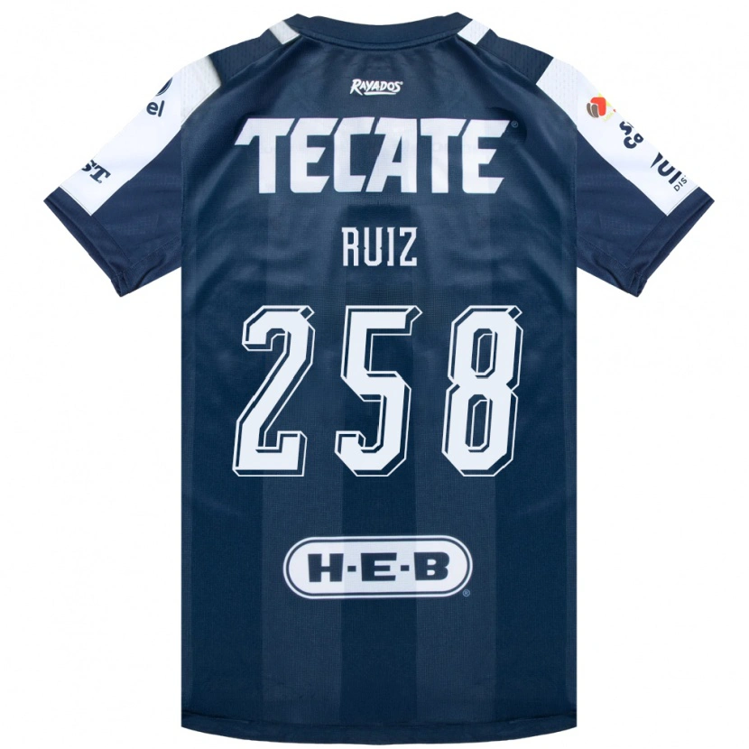 Danxen Mujer Camiseta Diego Ruiz #258 Azul Tinta Blanco Rojo 1ª Equipación 2026/27 La Camisa México