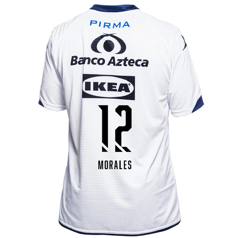 Danxen Mujer Camiseta Karla Morales #12 Blanco Negro Azul 1ª Equipación 2026/27 La Camisa México
