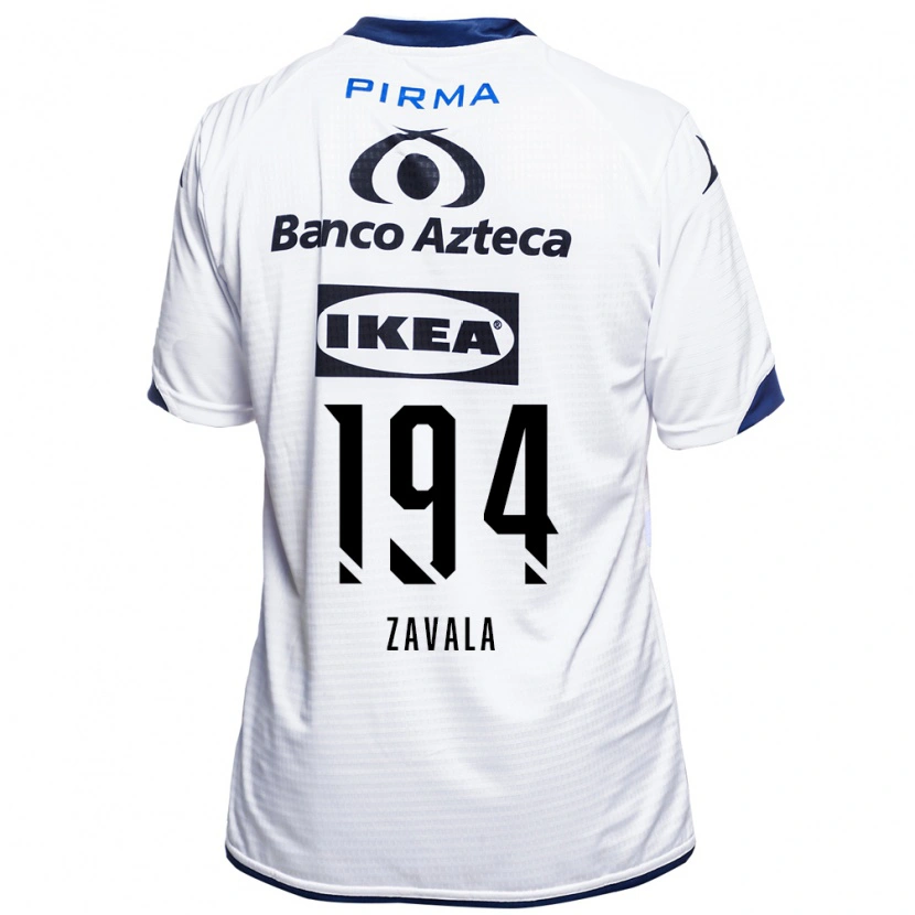 Danxen Mujer Camiseta Arath Zavala #194 Blanco Negro Azul 1ª Equipación 2026/27 La Camisa México