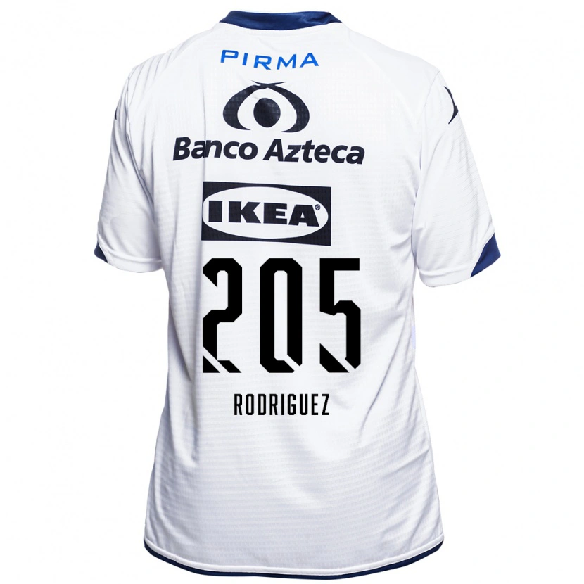 Danxen Mujer Camiseta Alberto Rodríguez #205 Blanco Negro Azul 1ª Equipación 2026/27 La Camisa México