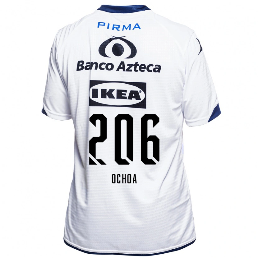 Danxen Mujer Camiseta Barúc Ochoa #206 Blanco Negro Azul 1ª Equipación 2026/27 La Camisa México