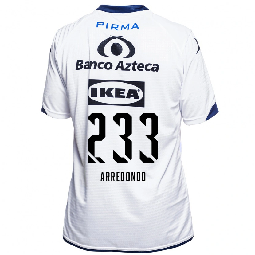 Danxen Mujer Camiseta Ángel Arredondo #233 Blanco Negro Azul 1ª Equipación 2026/27 La Camisa México