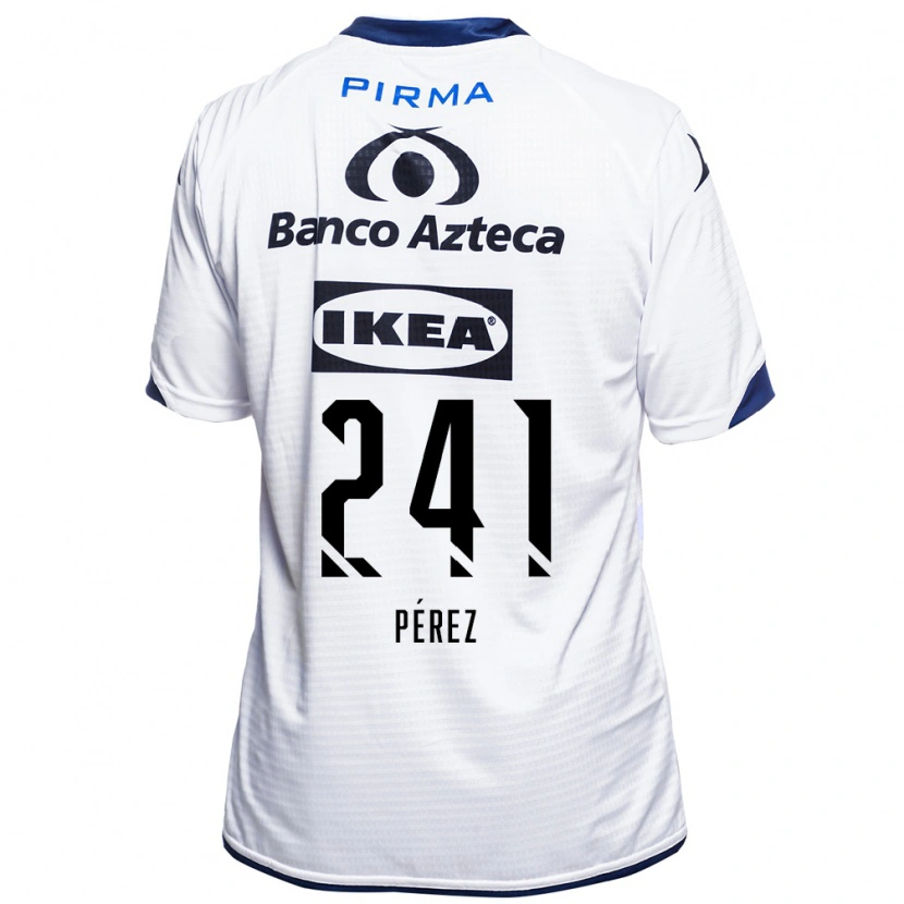 Danxen Mujer Camiseta Eduardo Pérez #241 Blanco Negro Azul 1ª Equipación 2026/27 La Camisa México
