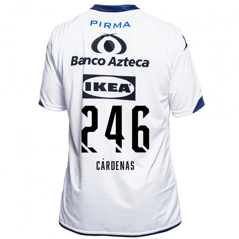 Danxen Mujer Camiseta Enrique Cárdenas #246 Blanco Negro Azul 1ª Equipación 2026/27 La Camisa México