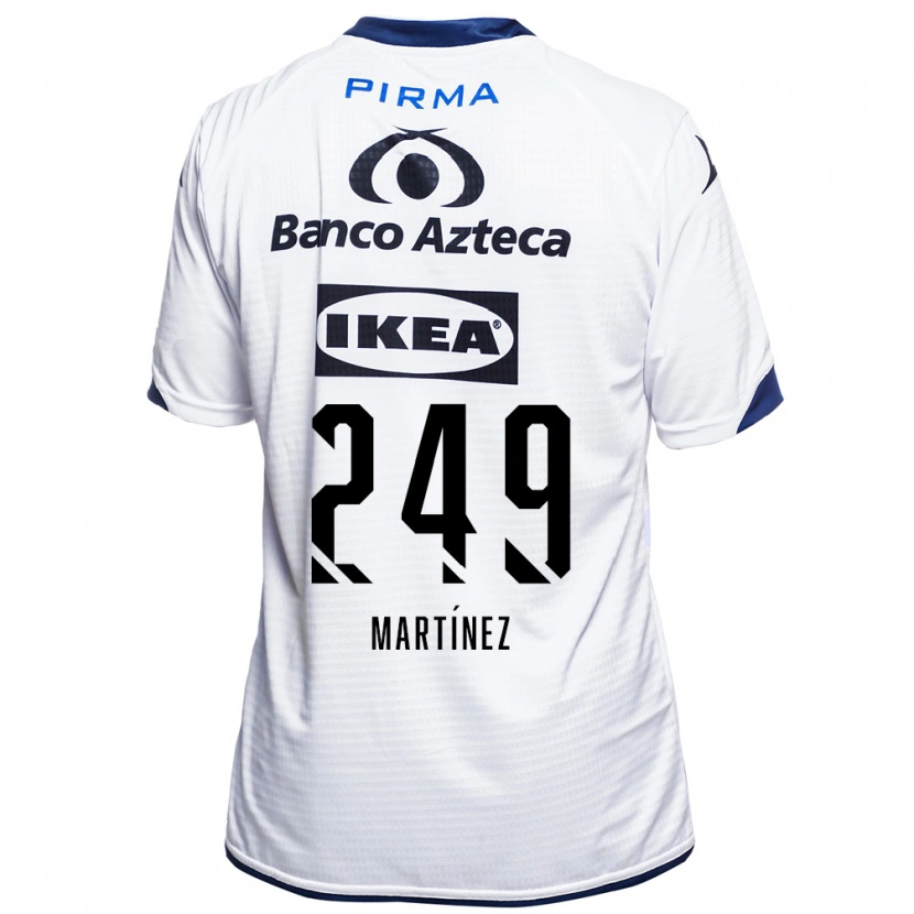 Danxen Mujer Camiseta Juan Martínez #249 Blanco Negro Azul 1ª Equipación 2026/27 La Camisa México